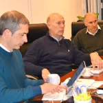 Rafael Laureiro, Mario Piacenza y Pablo Gutiérrez