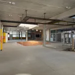 Interior de la UTU en construcción