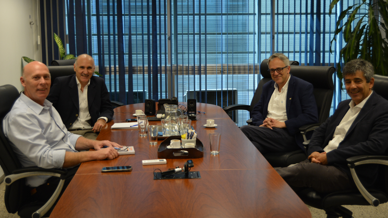 Mario Piacenza, Pablo Gutiérrez, Rodrigo Arim y Jorge Polgar