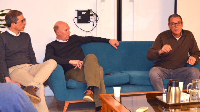 Rafael Laureiro, Mario Piacenza y Jaime Saavedra